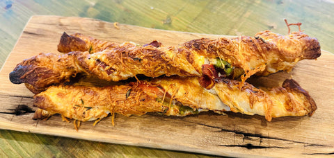 Manchego, Spanish Ham &  Olive Puff Pastry Twists