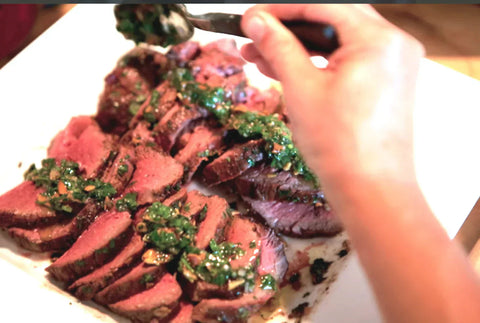 Grilled Beef Tenderloin with Chimichurri