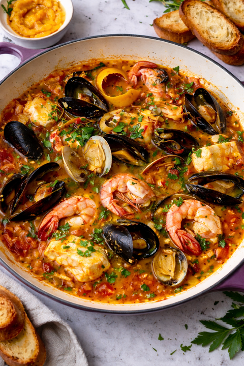 Classic Bouillabaisse with Rouille